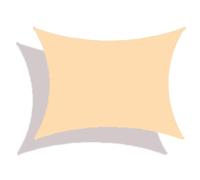 Copertura quadrata permeabile all'acqua, 5 x 5 m, protezione UV per balcone, patio, giardino, pergola, trampolino, roulotte