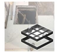 Copertura quadrata resistente da incasso, coperchio invisibile per vialetto, marciapiede, piazza e prato, compatibile con finitrici, asfalto e cemento