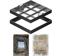 Copertura quadrata resistente per fossa settica in acciaio inossidabile con maniglie, facile da installare, accesso sicuro per sistemi fognari, soluzione duratura e affidabile per la gestione dei