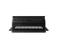 Copertura regolabile 2 in 1 per condotti da 4 x 10, agisce come registro e deflettore migliora la stabilità della direzione del flusso d'aria senza hardware (1 nero)