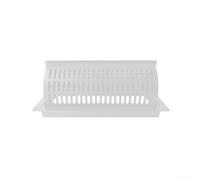 Copertura regolabile 2 in 1 per condotti da 4 x 10, agisce come registro e deflettore migliora la stabilità della direzione del flusso d'aria senza hardware (1 bianco)