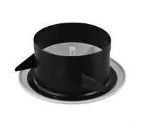 Copertura regolabile per bocchetta dell'aria, diffusore rotondo da soffitto in plastica ABS, per ventilazione della ventola di scarico del bagno a basso rumore, bianco (ø125 mm)