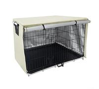 Copertura regolabile per gabbia per cani per una migliore ventilazione e privacy riducendo l'ansia (109 x 74 x 76 cm)