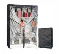Copertura resistente impermeabile per mensole in filo metallico con pannello arrotolabile per un accesso rapido e soluzioni di archiviazione sicure (91,4 x 35,6 x 180,3 cm)