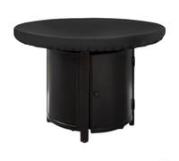 Copertura resistente impermeabile per piastra del fuoco, copertura rotonda per barbecue, con strato in PU e coulisse, per cucinare all'aperto, 80 cm/100 cm (80 cm)