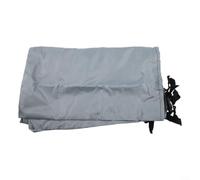 Copertura resistente Oxford da giardino, con cerniera superiore e orlo elastico, per cassapanca esterna, grigio, grande opzione (S-121,9 x 61 x 55,9 cm)