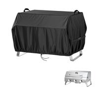 Copertura resistente per barbecue, impermeabile e antivento, per barbecue a gas portatile Onlyfire a 3 fuochi, tessuto 500D, 65 x 47 x 38 cm, colore nero