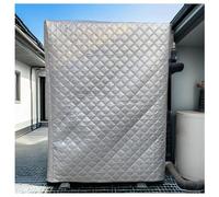 Copertura resistente per condizionatore d'aria da esterno, protezione invernale per unità centrali AC isolate in foglio di alluminio per tutte le stagioni, 100 x 138 x 40 cm