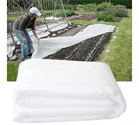 Copertura resistente per piante antigelo, 1,5 x 10,1 m, in rete bianca, protezione da uccelli, vento, grandine e freddo, per colture di fiori e ortaggi che crescono in cortile, fattoria, serra