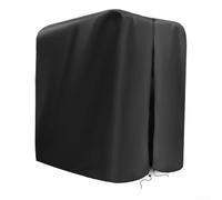 Copertura resistente per rastrelliera da palestra con cerniera posteriore per un facile accesso a squat rack e gabbia di sollevamento pesi, protezione esterna in poliestere nero, 47 x 69 x 84 (119,4 x