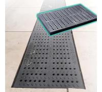 Copertura resistente per scarico da esterno, griglia in plastica regolabile per giardino e cucina, soluzione per scarico tempesta di 20/25/30 mm, griglia versatile per una gestione efficace dell'acqua