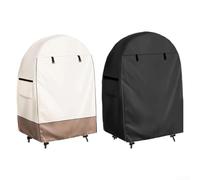 Copertura resistente per sedia a uovo da esterno con tessuto Oxford impermeabile, prese d'aria resistenti al vento, cinghie con fibbia regolabili e doppie cerniere per un facile accesso alla sedia (B)
