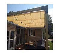 Copertura retrattile per pergola, copertura per pergola, blocco della luce solare, isolamento termico e raffreddamento, tenda da sole, tetto a vela, filo di ricambio, 3,2 x 18 m (larghezza 3,2 x