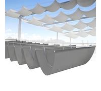Copertura retrattile per tenda da sole, ricambio per esterni, ideale per giardini, terrazze, ponti e gazebo, dimensioni 1,2 m x 20 m