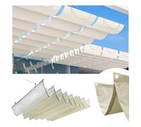 Copertura retrattile Sun e SailWaterproof UV Block 95% per PatioDeckWhite 2x9m (BxL) Perfect Outdoor e Solut