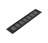 Copertura rettangolare in alluminio da 60 mm per armadi con rete in lega resistente per la circolazione dell'aria (60 x 300 mm)