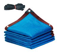 Copertura rettangolare per piscina con occhielli e cordino, rete a maglia fine per piscine all'aperto, 3 x 4 m, blocchi di foglie e detriti, ideale per la manutenzione della piscina