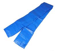 Copertura rettangolare per piscina, in polietilene resistente, con bordi elastici, antivento, antipioggia, resistente ai raggi UV, protezione per piscine gonfiabili fuori terra, blu (265 x 175 x 25 cm