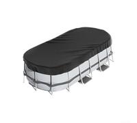 Copertura rettangolare per piscine fuori terra realizzata con tessuto Oxford per ridurre al minimo e alle intemperie con caratteristiche di stabilità migliorate (2,1 x 3 m)