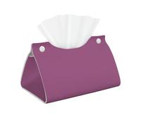 Copertura rettangolare per scatola di fazzoletti in tinta unita, con stampa rossa uva, supporto organizer per carta in pelle, per bagno, decorazione