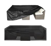 Copertura rettangolare per tavolo da giardino, 365 x 140 x 95 cm, in tessuto Oxford 420D, impermeabile, con coulisse e fibbie, per tutte le stagioni