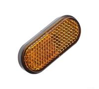 Copertura riflettore forcella anteriore per Xiaomi Scooter 4 Lite - ABS Safety Light Enhancer Bianco Giallo Night Riding Accessorio 5.5x2.3cm (Oro)