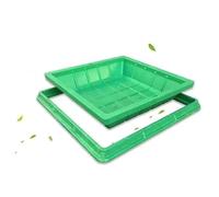 Copertura rimovibile nascosta for bacino fognario,copertura decorativa for tombino da prato, coperchio for fossa settica for scuole e parchi verdi, facile manutenzione(Square 60 * 60CM/23.6 * 23.6IN)