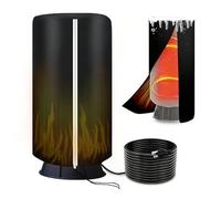 Copertura riscaldante antigelo per serbatoio a pressione Giacca isolante per serbatoios di riscaldamento Copertura isolante termica pers serbatoio dell'acqua,Nero,28×64in/71×162cm