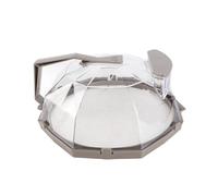 Copertura riscaldante per microonde, paraspruzzi per alimenti, protezione antispruzzo per PC con manico di estensione per cucinare in (Caffè)