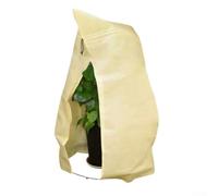Copertura riutilizzabile per piante antigelo con cerniera e coulisse, borsa protettiva traspirante resistente per arbusti e alberi da frutto, involucro da giardino (180 x 120 cm)