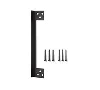 Copertura robusta per porta, piastra in acciaio inox resistente alla corrosione, protezione versatile a forma di L per sicurezza, protezione esterna durevole, copertura per serratura del negozio