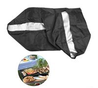 Copertura robusta resistente alle intemperie per barbecue a gas Weber Traveler, realizzata in poliestere resistente con rivestimento in PVC