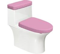 Copertura rosa del coperchio della toilette del bagno della stampa della lavanda, coperture del