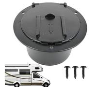 Copertura rotonda con cavo di alimentazione - RV Cord Cover | RV Electrical Cable Hatch | Wire Organizer Cable Pass Through | Covered Power Cords Hâtch Round Accessory for Motorhome | Plug covers with