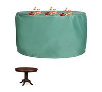 Copertura rotonda impermeabile per mobili da giardino, 145 x 100 cm, in tessuto Oxford 420D, protezione durevole per mobili da giardino per tutte le condizioni atmosferiche