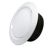 Copertura rotonda in ABS, diffusore d'aria regolabile per installazione a parete o soffitto, uscita d'aria circolare con feritoia, dimensioni 75 mm, 100 mm, 150 mm, 200 mm, bianco (200 mm)