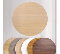Copertura rotonda in legno da 81,3 cm, 91,4 cm, 101,6 cm, resistente, di ricambio, per uso domestico e commerciale, versatile superficie interna, ideale per pranzi, eventi e lavori artigianali