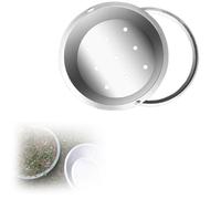 Copertura rotonda invisibile per scarico in acciaio inox 304, design nascosto, dimensioni: 40-85 cm, da incasso, con telaio e ganci (diametro 32 cm), soluzione elegante per il drenaggio