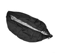 Copertura rotonda per barbecue, resistente alle intemperie, con rilegatura elastica per un uso sicuro in ambienti esterni (86 x 36 cm)