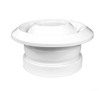 Copertura rotonda per bocchetta dell'aria, in ABS, rotanti a 360°, per ventilazione centrale, dimensioni dell'ugello regolabile, per materiale ABS, per casa, hotel, scuola, fabbrica, bianco, 200 pezzi