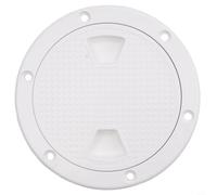 Copertura rotonda per botola di ispezione marina, 10,2 cm, in plastica ABS, design a vite per barche, camper, yacht, interni ed esterni, installazione