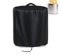Copertura rotonda per braciere da esterni, protezione impermeabile per esterni, protezione per patio, base in vinile di lunga durata con cuciture rinforzate, kit di manutenzione esterno per ripari