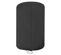 Copertura rotonda per griglia esterna, copertura per pneumatici auto, impermeabile, in tessuto Oxford 420D, resistente al vento e ai raggi UV, con coulisse, colore nero