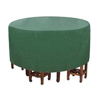 Copertura rotonda per mobili da giardino in tessuto Oxford 420D, 226 x 99 cm, impermeabile e resistente ai raggi UV, protezione durevole per mobili da esterno, protezione per tutte le condizioni
