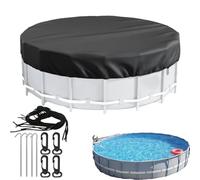Copertura rotonda per piscina, protezione solare per piscine a terra, impermeabile, antipolvere, per piscine rotonde gonfiabili, resistenti agli strappi
