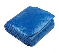 Copertura rotonda per piscine gonfiabili per famiglie, tessuto in polietilene resistente, impermeabile e resistente ai raggi UV, aderente con chiusura a coulisse, 3,5 m