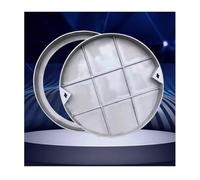 Copertura rotonda per pozzetto in acciaio inox per prato, coperchio invisibile per serbatoio settico con base, copertura per bacino delle acque reflue, accesso esterno durevole
