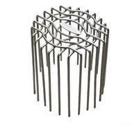 Copertura rotonda per scarico del pavimento del tetto, in acciaio inox, per tubi di scarico di balconi e giardini, con grande spostamento per bloccare detriti e drenaggio regolare (90 mm)