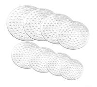Copertura rotonda per scarico della doccia, in acciaio inox, antiscivolo, per lavello, varie misure, 6-16 cm, colore argento, protezione per bagno (6 cm)