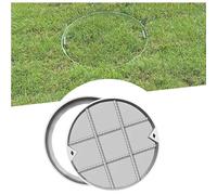 Copertura rotonda per serbatoio settico resistente, copertura invisibile da 81,3 cm per vialetti e autostrade, telaio portante personalizzabile e soluzione sicura